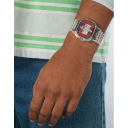 Ceas Barbati, Casio G-Shock, Digital DWE-5600KS-7ER, Set cu 2 bratari si carcase suplimentare
