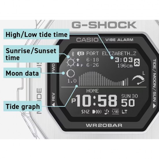Ceas Barbati, Casio G-Shock, G-Squad Bluetooth GBX-100TT-8ER