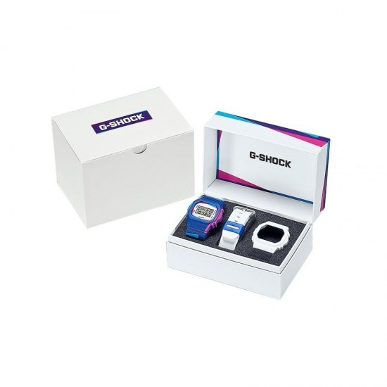 Ceas Casio G-Shock, The Origin DWE-5600PR-2ER, Set cu 2 bratari si carcase suplimentare