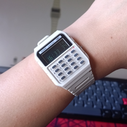 Ceas Casio, Vintage Edgy Calculator CA-53WB-8BEF