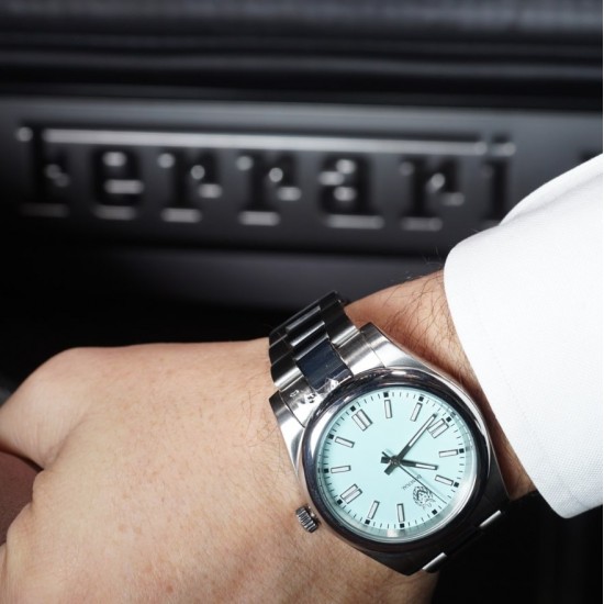 Ceas Donoval, Light Turquoise, Automatic Perpetual DL0001