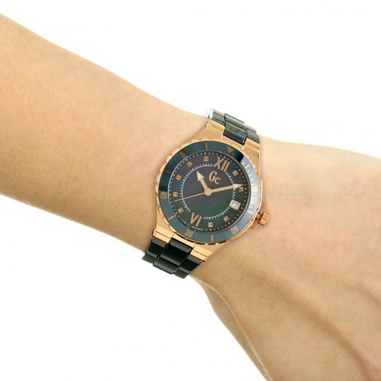 Ceas Dama, Gc - Guess Collection, Structura Ceramic Y42003L7