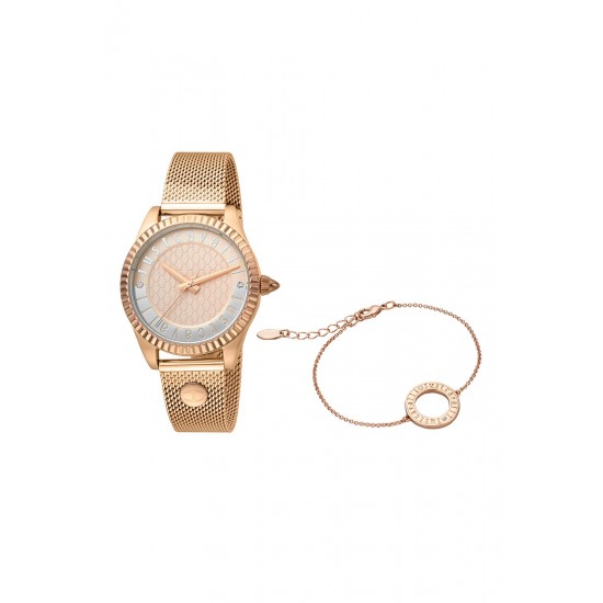 Ceas Dama, Just Cavalli, Moon JC1L133M0075, Set cu Bratara