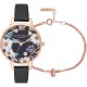 Ceas Dama, Olivia Burton, Bejewelled OB16GSET24, Set cu Bratara