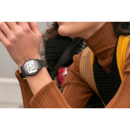 Ceas Swatch, Keith Haring Mickey Blanc Sur Noir SUOZ337 Ceas Swatch, Keith Haring Mickey Blanc Sur Noir SUOZ337