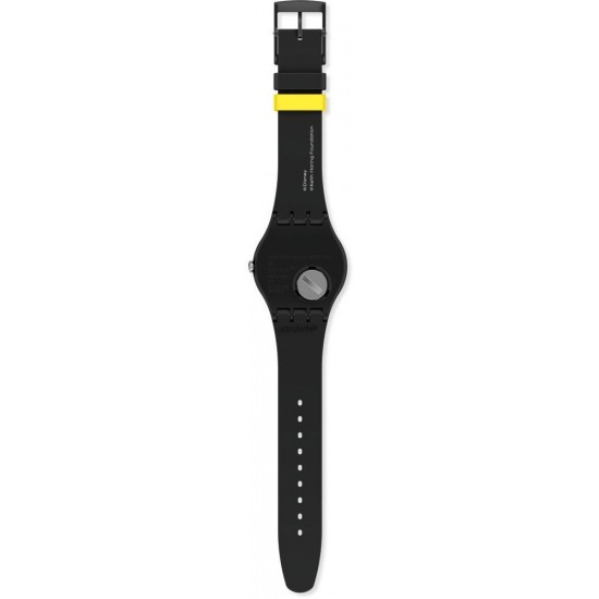 Ceas Swatch, Keith Haring Mickey Blanc Sur Noir SUOZ337