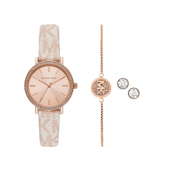Ceas Dama, Michael Kors, Addyson MKO9002SET, Set cu Bratara si Cercei Ceas Dama, Michael Kors, Addyson MKO9002SET, Set cu Bratara si Cercei