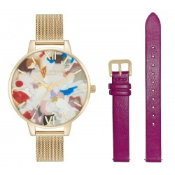 Ceas Dama, Olivia Burton, Pop Art OBGSET153, Set cu Bratara suplimentara