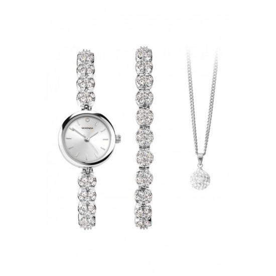 Ceas Dama, Sekonda, Sport S-4673P.76, Set cu Pandantiv si bratara