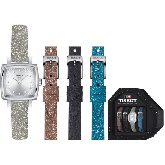 Ceas Dama, Tissot, Lovely W-Diamonds T0581091703602, Set cu 3 Bratari suplimentare Ceas Dama, Tissot, Lovely W-Diamonds T0581091703602, Set cu 3 Bratari suplimentare