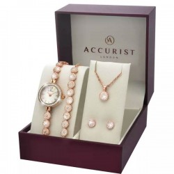 Ceas Barbati, Accurist, Contemporary A-8108G.02, Set cu Pandantiv si cercei