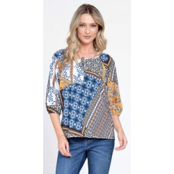 Bluza IE Dama cu Maneca 3 sferturi, Multicolor