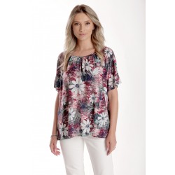 Bluza Dama, Ampla cu Imprimeu Floral, Multicolor