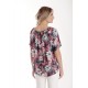 Bluza Dama, Ampla cu Imprimeu Floral, Multicolor