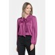 Bluza Dama din Satin, Eleganta, Funda, Violet V302