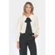 Bluza Dama, Eleganta cu Funda Contrastanta V298