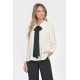 Bluza Dama, Eleganta cu Funda Contrastanta V298