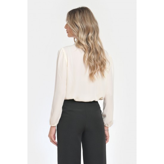 Bluza Dama, Eleganta cu Funda Contrastanta V298