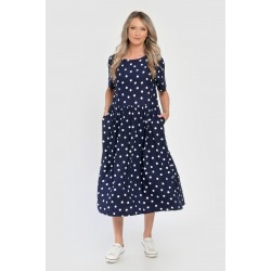 Rochie Midi Dama V286, cu Buline