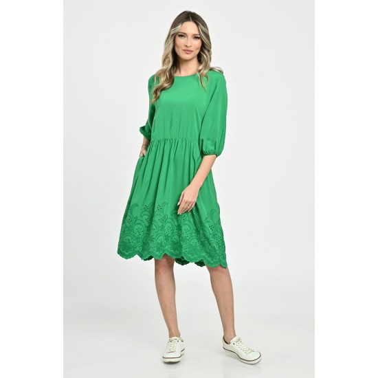 Rochie Medie Dama V262, Verde