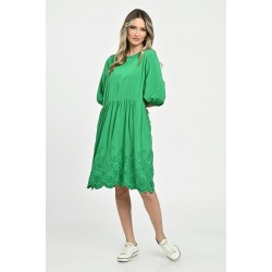 Rochie Medie Dama V262, Verde