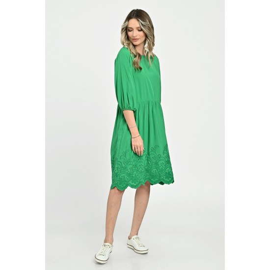 Rochie Medie Dama V262, Verde