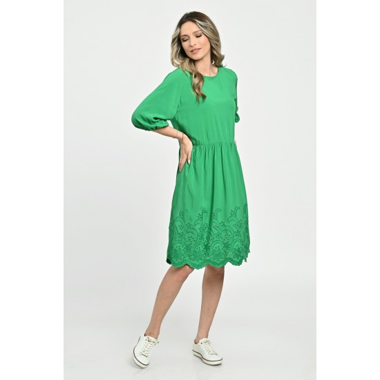 Rochie Medie Dama V262, Verde