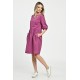 Rochie Medie Dama V265, Fucsia pictata