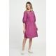 Rochie Medie Dama V265, Fucsia pictata