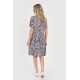 Rochie Medie Dama V284, Imprimeu cu Motive Orientale