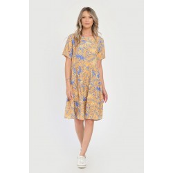 Rochie Medie Dama V292, cu Imprimeu Floral