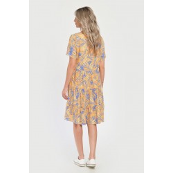 Rochie Medie Dama V292, cu Imprimeu Floral