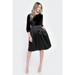 Rochie Medie Dama, de Ocazie, Neagra V300