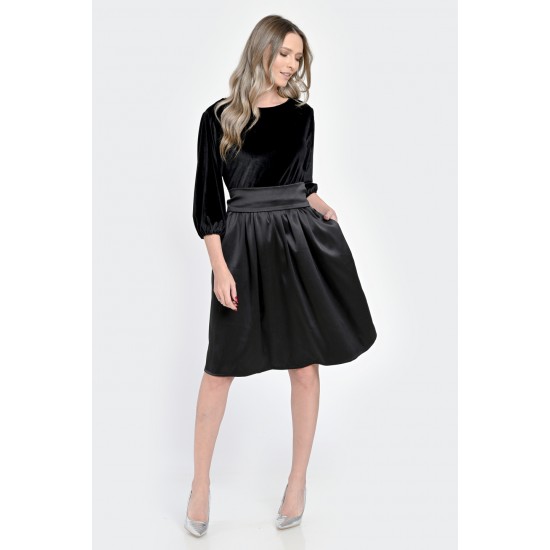 Rochie Medie Dama, de Ocazie, Neagra V300
