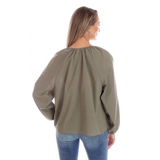 Bluza Dama, Eranthe, Boho, stil IE cu Pictura Realizata Manual V357