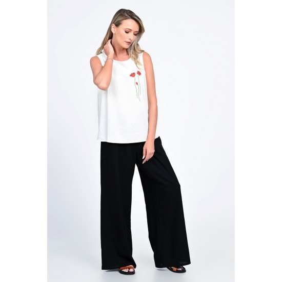 Bluza Dama, Eranthe, Garden Flowers, cu Pictura Realizata Manual V339