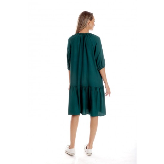 Rochie Dama, Eranthe, Boho Style, cu Pictura Realizata Manual V351