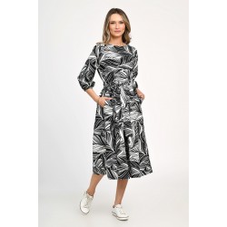 Rochie Dama, Eranthe, Leafy Black V312