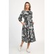 Rochie Dama, Eranthe, Leafy Black V312