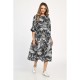 Rochie Dama, Eranthe, Leafy Black V312