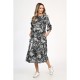 Rochie Dama, Eranthe, Leafy Black V312