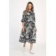 Rochie Dama, Eranthe, Leafy Black V312 Rochie Dama, Eranthe, Leafy Black V312