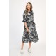 Rochie Dama, Eranthe, Leafy Black V312 Rochie Dama, Eranthe, Leafy Black V312