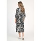 Rochie Dama, Eranthe, Leafy Black V312 Rochie Dama, Eranthe, Leafy Black V312