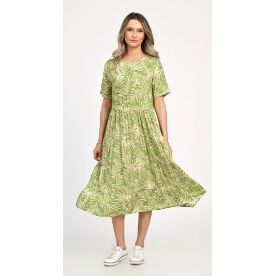 Rochie Dama, Eranthe, Leafy Green V313 Rochie Dama, Eranthe, Leafy Green V313