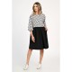 Rochie Medie Dama, Casual, cu Buline alb/negru 309