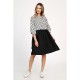 Rochie Medie Dama, Casual, cu Buline alb/negru 309