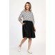 Rochie Medie Dama, Casual, cu Buline alb/negru 309