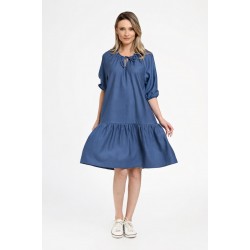 Rochie Dama, Eranthe, Boho Style, cu Pictura Realizata Manual V350