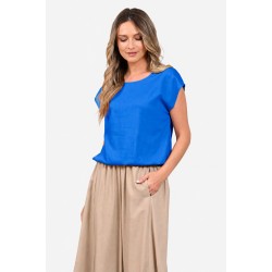 Bluza Dama, Eranthe, Kimono, de in, decolteu rotund, maneca kimono, elastic in talie V413